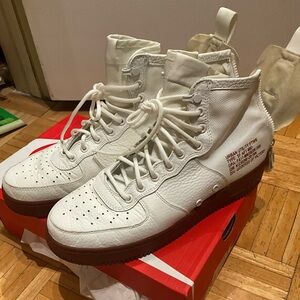 Nike White High-Top Sneakers